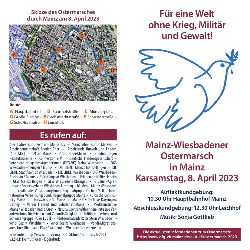 Ostermarsch-Faltblatt